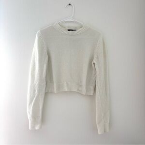 forever 21 white chenille sweater